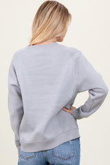 Heather Grey Fleece Sweatshirt