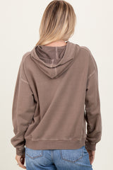 Mocha French Terry Hooded Sweatshirt