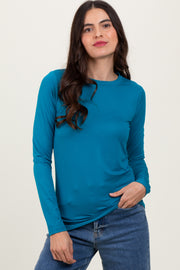 Teal Basic Long Sleeve Top