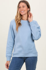 Light Blue Fleece Sweatshirt