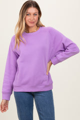 Lavender Fleece Sweatshirt