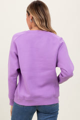 Lavender Fleece Sweatshirt