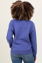 Periwinkle Fleece Maternity Sweatshirt