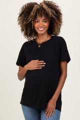 Black Basic Maternity Tee