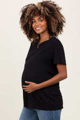 Black Basic Maternity Tee