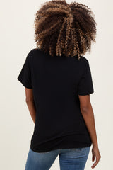 Black Basic Maternity Tee