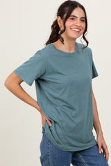 Light Olive Basic Tee