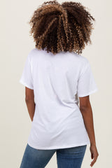 White Basic Maternity Tee