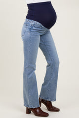 Blue Vintage Wash Maternity Bootcut Jeans