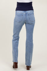 Blue Vintage Wash Maternity Bootcut Jeans