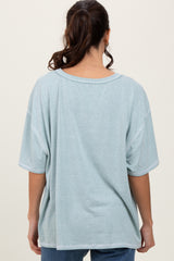 Mint Solid Tri-Blend Short Sleeve Tunic Top