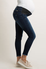 PinkBlush Blue Dark Wash Slightly Distressed Skinny Jeans