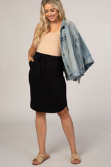 Black Maternity Skirt