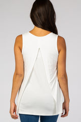 PinkBlush Ivory Overlay Nursing Tank