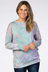 Lavender Tie Dye Long Sleeve Top