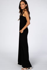 Black Sleeveless Wide Leg Jumpsuit