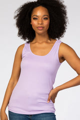 Lavender Ribbed Tank Top