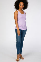 Lavender Ribbed Tank Top