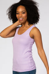 Lavender Ribbed Tank Top