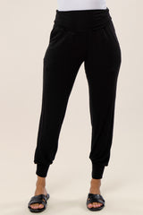 Black Band Jogger Pants