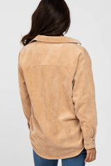 Camel Reversible Shirt Jacket