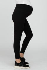 Black V-Waist Maternity Leggings