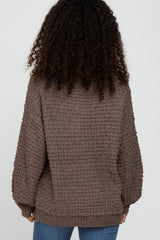 Mocha Chunky Knit Sweater