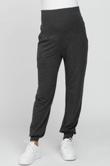 Charcoal Maternity Band Jogger Pants