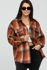 Rust Plaid Shacket