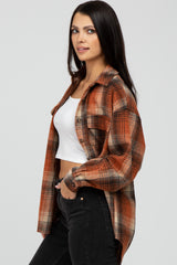 Rust Plaid Shacket