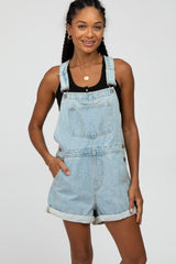 Light Blue Denim Short Overalls