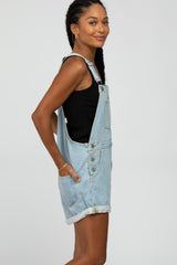 Light Blue Denim Short Overalls