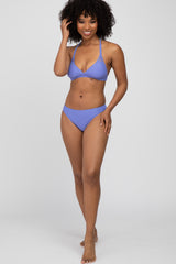 Periwinkle Strappy Two-Piece Bikini Set