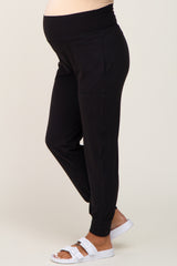 Black Soft Maternity Joggers