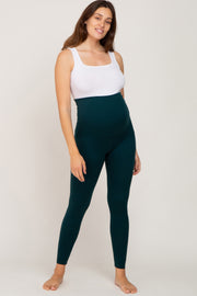 Forest Green Basic Maternity Leggings