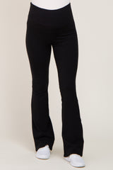 Black Flared Maternity Leggings