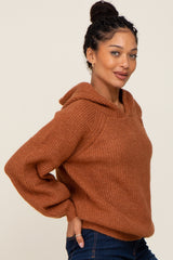 Camel Hooded Sweater