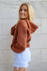 Camel Hooded Sweater