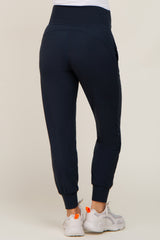 Navy Soft Maternity Jogger Pants