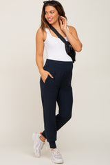 Navy Soft Maternity Jogger Pants