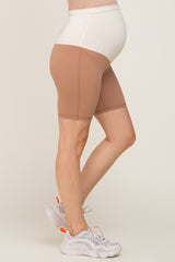 Mocha Maternity Active Shorts