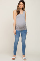 Heather Grey Seamless Maternity Tank Top