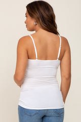 White Soft Basic Maternity Cami