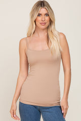 Taupe Soft Basic Maternity Cami