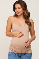 Taupe Soft Basic Maternity Cami