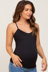 Black Soft Basic Maternity Cami