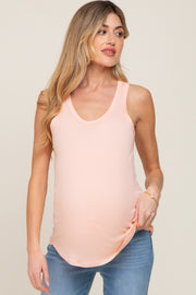 Light Peach Maternity Tank Top