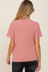 Mauve Bravado Designs Short Sleeve Nursing Top