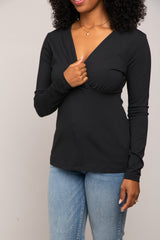 Black Bravado Designs Long Sleeve Nursing Top