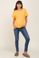 Orange Short Sleeve Top